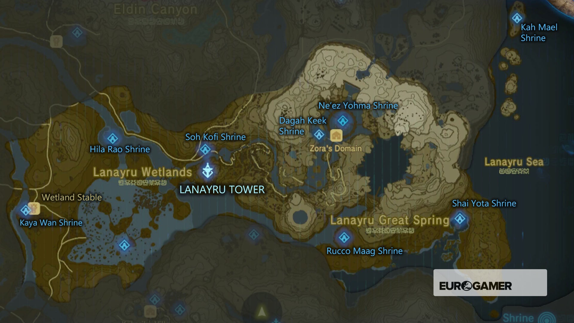 Zelda Breath of the Wild Shrine locations, Shrine maps for all regions